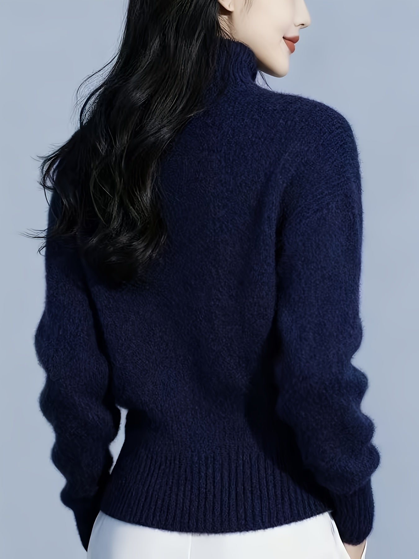 Harriet | Women’s High-Neck Button-Front Knit Cardigan