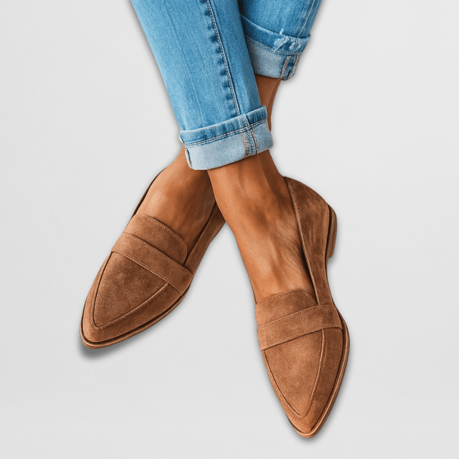Jennifer | Soft Suede-Effect Pointed Loafers