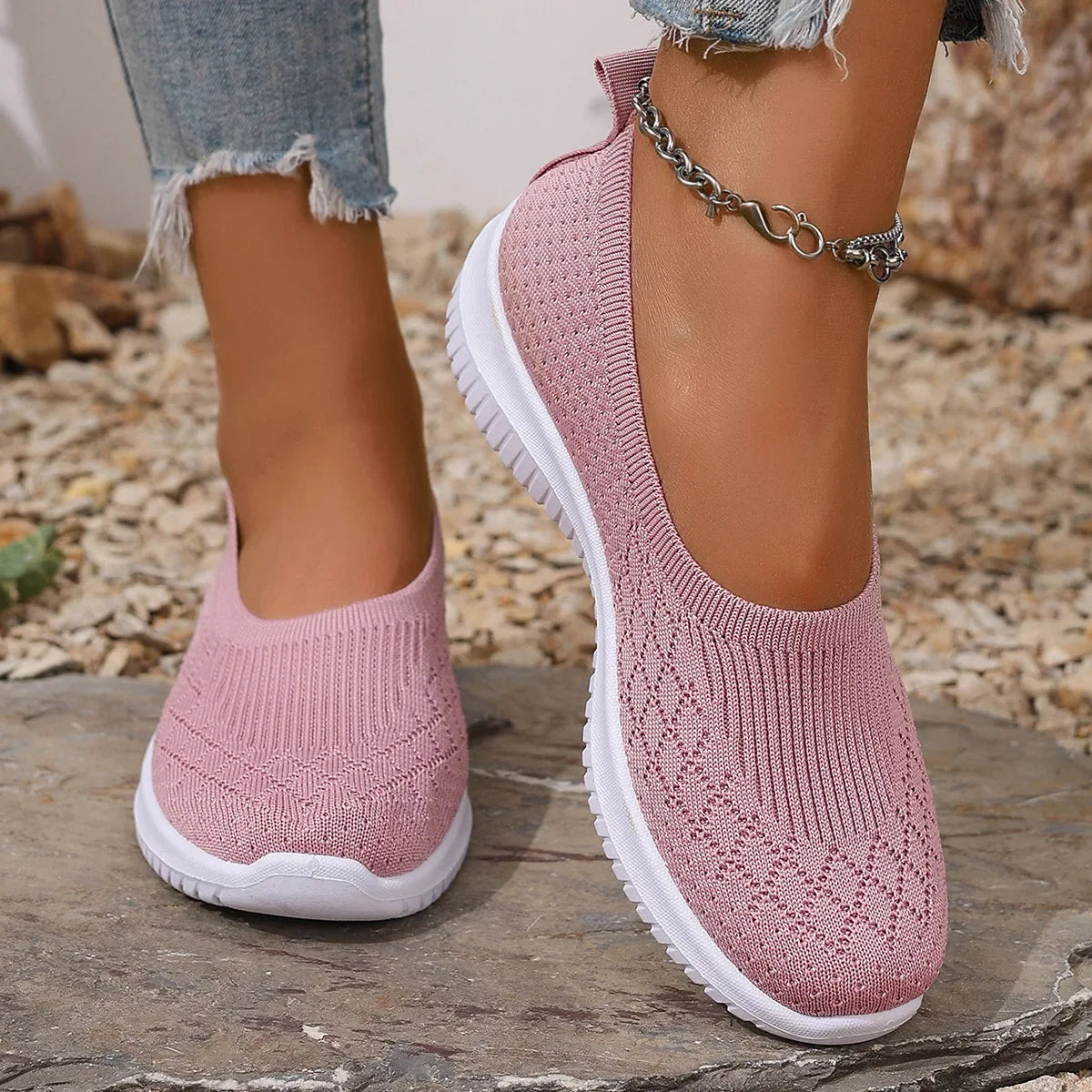 Maya | Lightweight Knit Slip-On Shoes