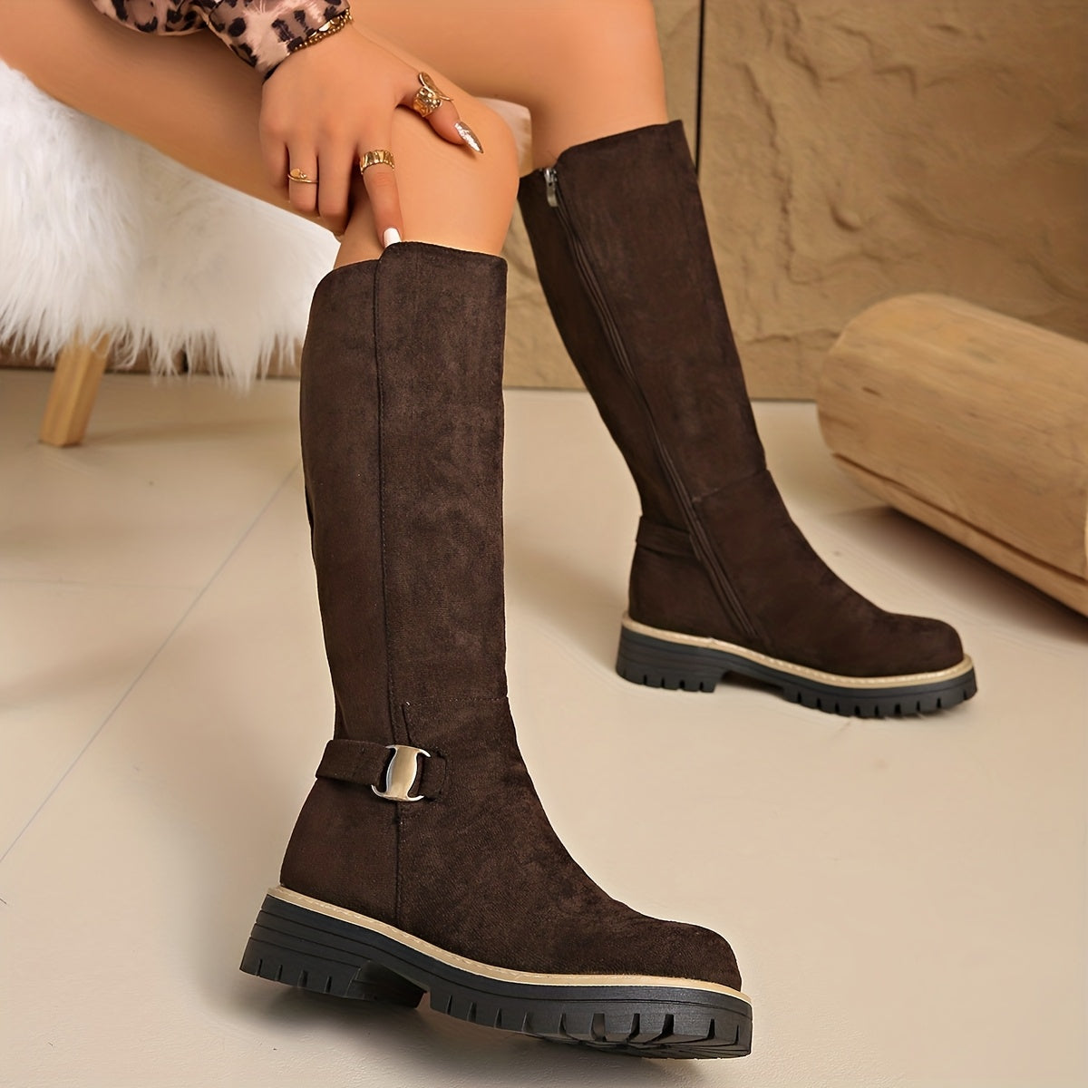 Florence | Women's Knee-High Block Heel Boots