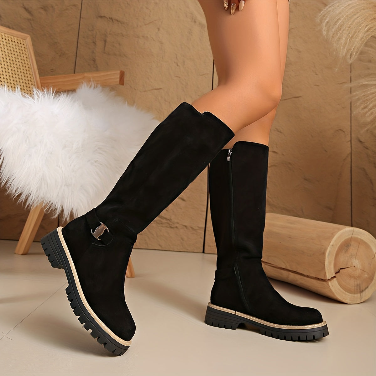 Florence | Women's Knee-High Block Heel Boots