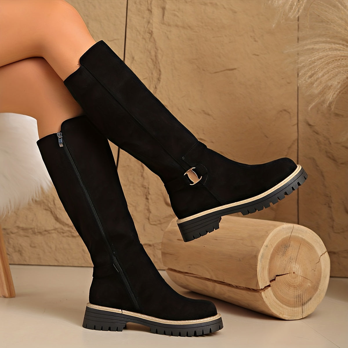 Florence | Women's Knee-High Block Heel Boots