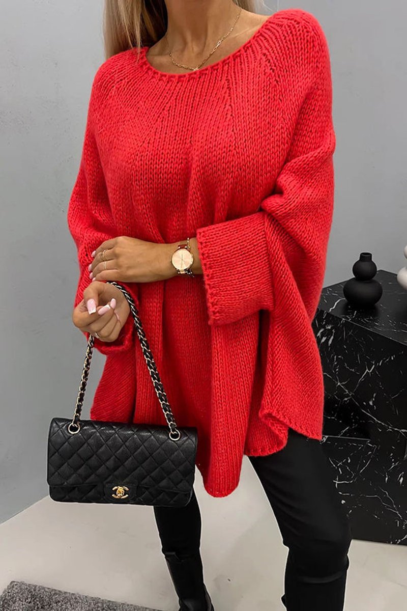 Maisie | Women's Oversized Batwing-Sleeve Knit Jumper