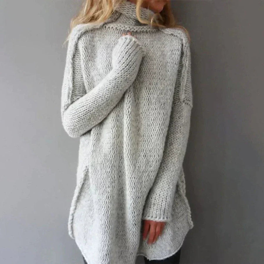 Evelyn | Women's Oversized Chunky Knit Turtleneck Sweater