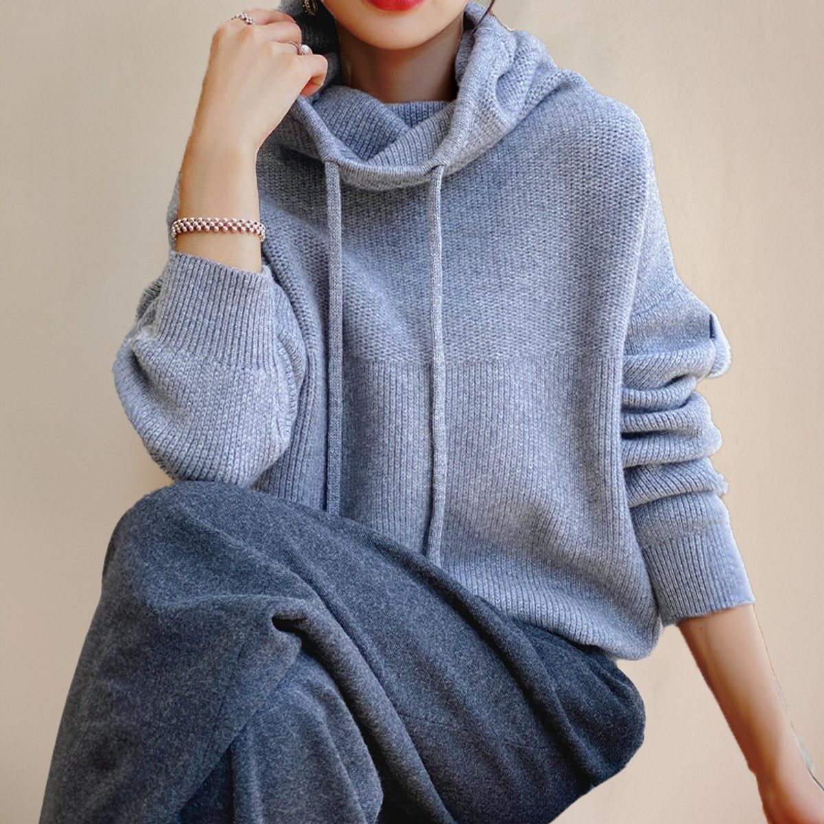 Willow | Women's Oversized Hooded Turtleneck Sweater