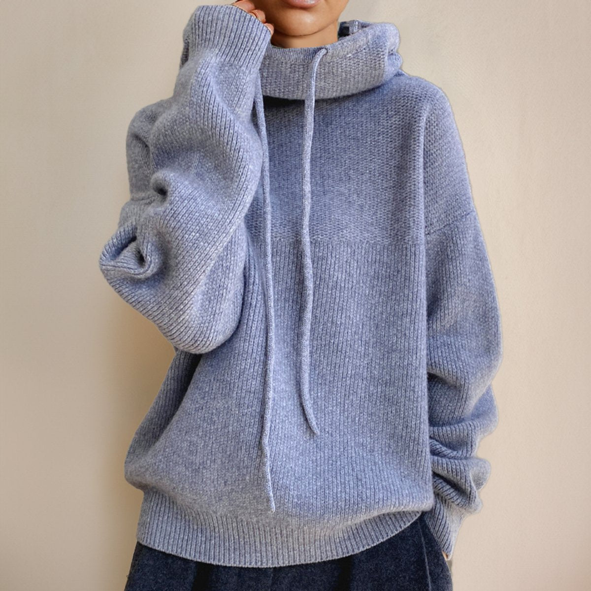 Willow | Women's Oversized Hooded Turtleneck Sweater