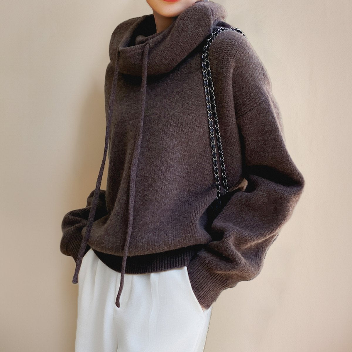 Willow | Women's Oversized Hooded Turtleneck Sweater