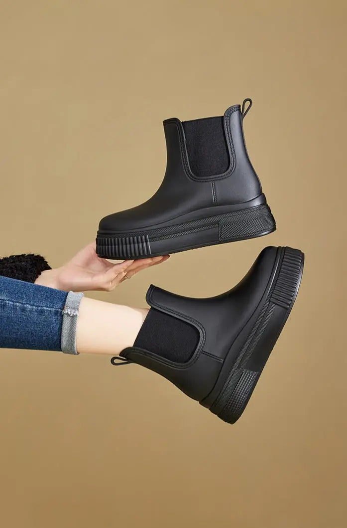 Tamsin | Women’s Platform Chelsea Rain Boots